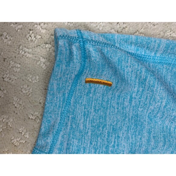 ​Lucy Tech Workout 1/4 Quarter Zip Pullover XL Women's Blue Heather Thumbholes - Picture 8 of 9